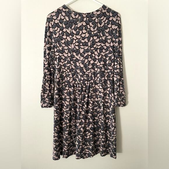 Boden Jersey Knot Front Long Sleeve Dress Size 12R - Picture 5 of 5